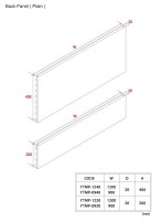 Gondola Shelving Light Gondola Back Panel Plain Gondola Shelving Light Gondola Back Panel Plain